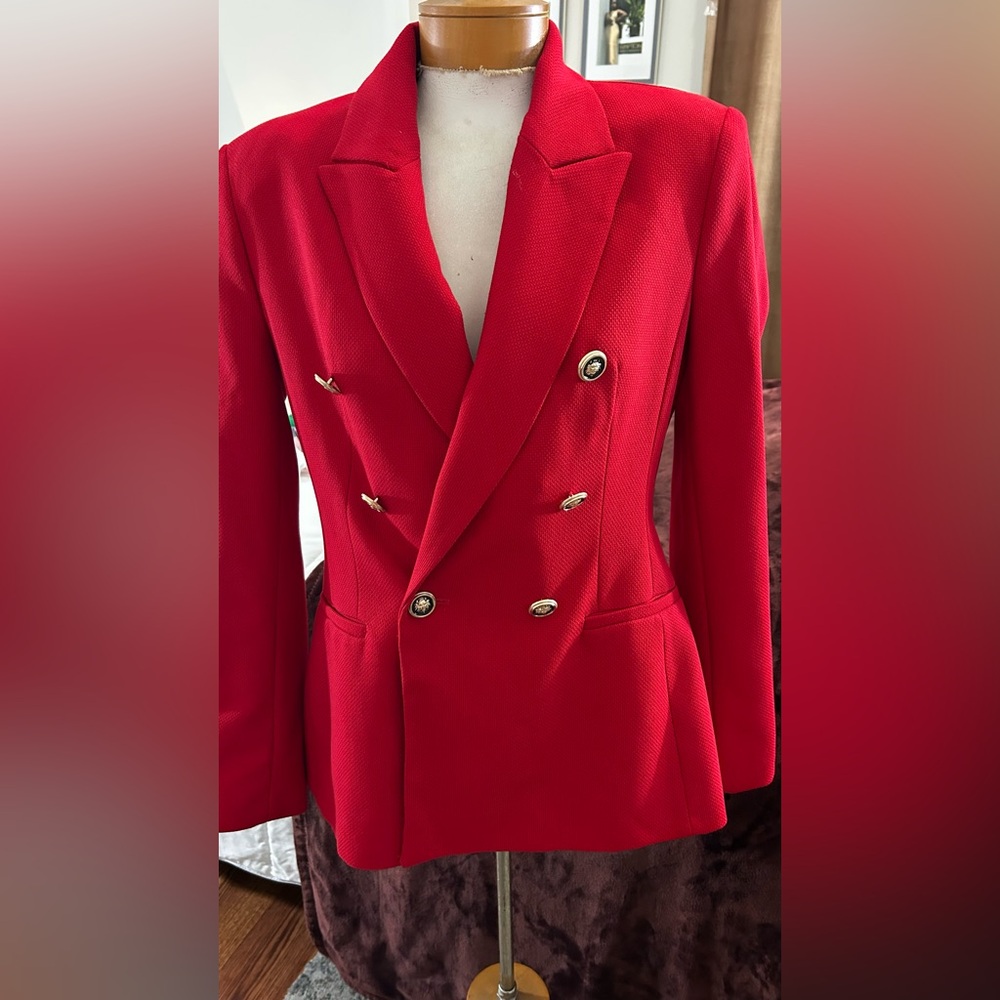 Zara Tailored Double Breasted Blazer